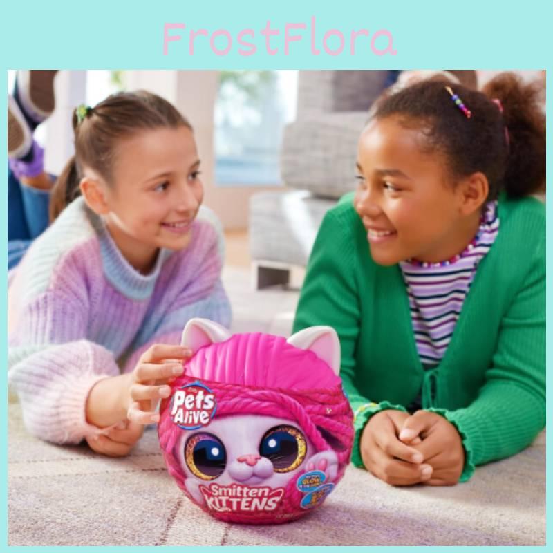 Zuru Pets Alive Smitten Kittens Plush Toy With Force Control For Kids And Collectors