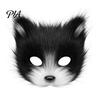 Halloween Beast Girl Outfit Plush Fox Cosplay Mask, Fluffy Tail, Costumes Props, Fuzzy Animation Lovers Gift Mask for Costume Party Anime Convention