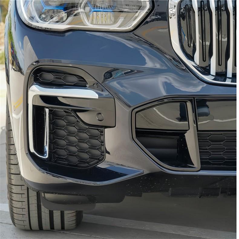 BMW X5 Front Bumper Grille Chrome Fog Light Air Vent Cover Trim