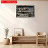 2d Flat 30*20cm, Contemporary Military Sniper Rifle Wooden Decorative Sign and Plaque, Wall Hanging Art for Home, Living Room, Door, Kitchen, Garden