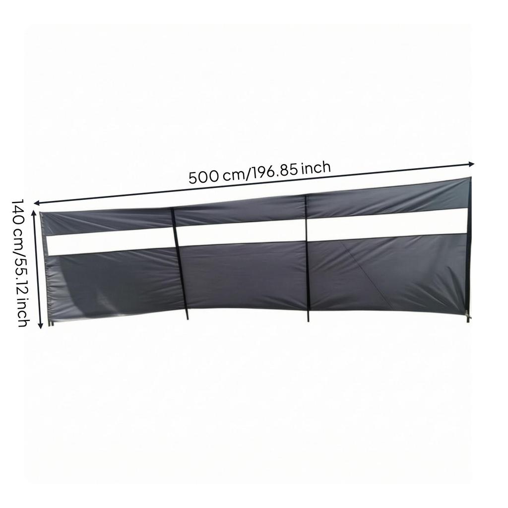 Outdoor Windbreak Screen Windproof Beach Portable for Campers, Anglers
