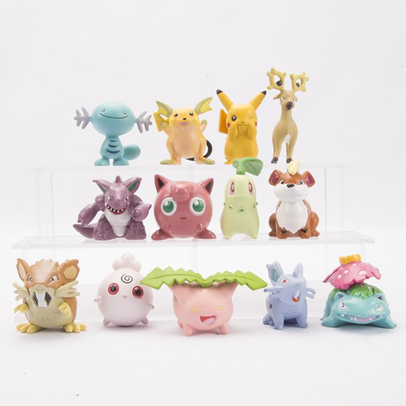 13pcs/set Pokemon Action Figure Toys 3-5cm pack by bag