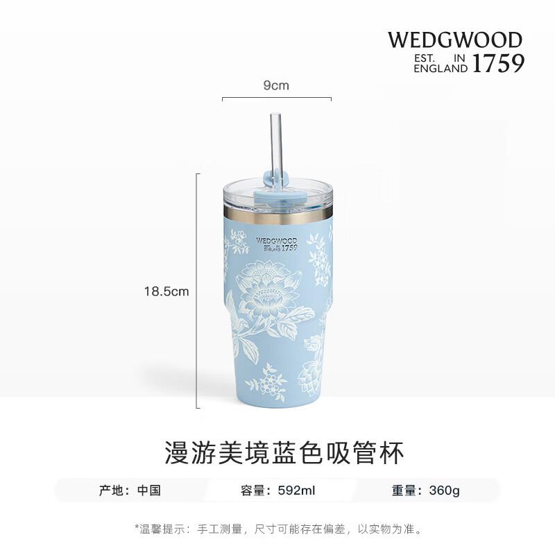 Wedgwood 592ML Wanderlust Insulated Straw Cup