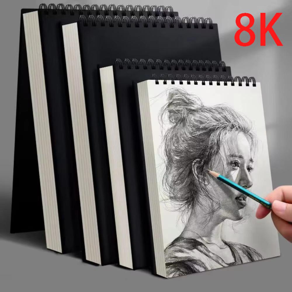 30/60 Vel Spiraalgebonden Schetsboek 8K 16K A4, Zuurvrij Dik Eco Tekenpapier, Kunstenaars Schetsblok voor Olieverf Schets Kunst