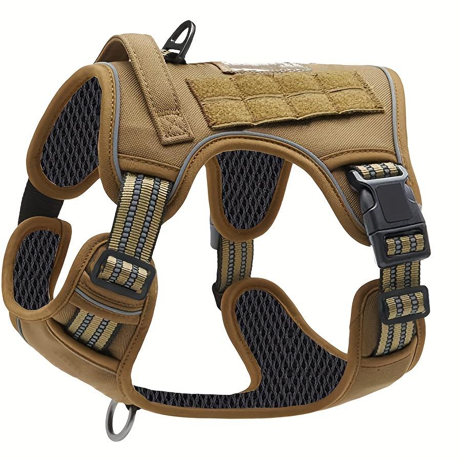 No-Pull Dog Harness, Military Vest with Handle. Reflective, for Large Service Dog Training. Hand Wash.
