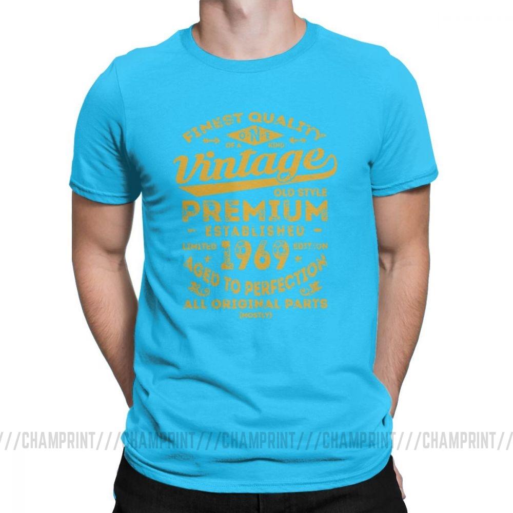 Vintage 1969 Birthday Gift Idea 50 Years Old 50Th Birthday Gift T Shirt For Male O