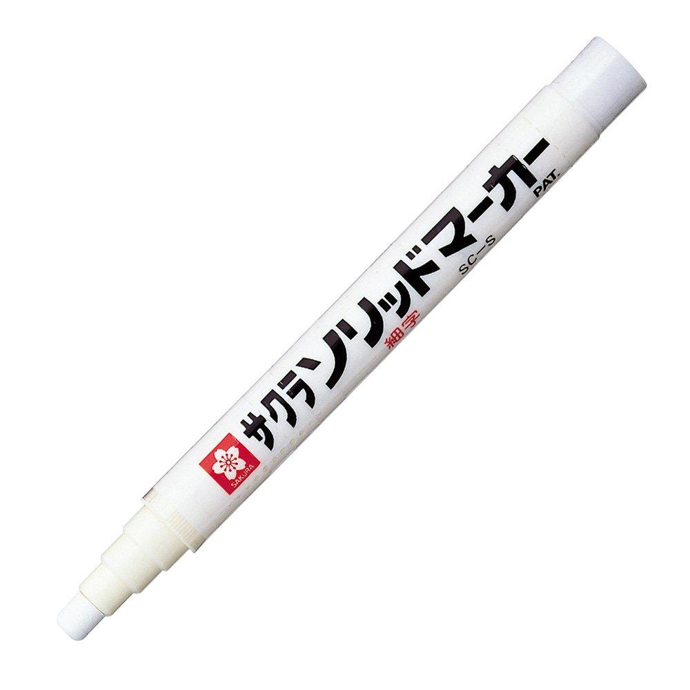 

Sakura Solid Fine 10 Pens Cray-Pas Oil-Based Marker, Point, SC-S#50(10), White, белый