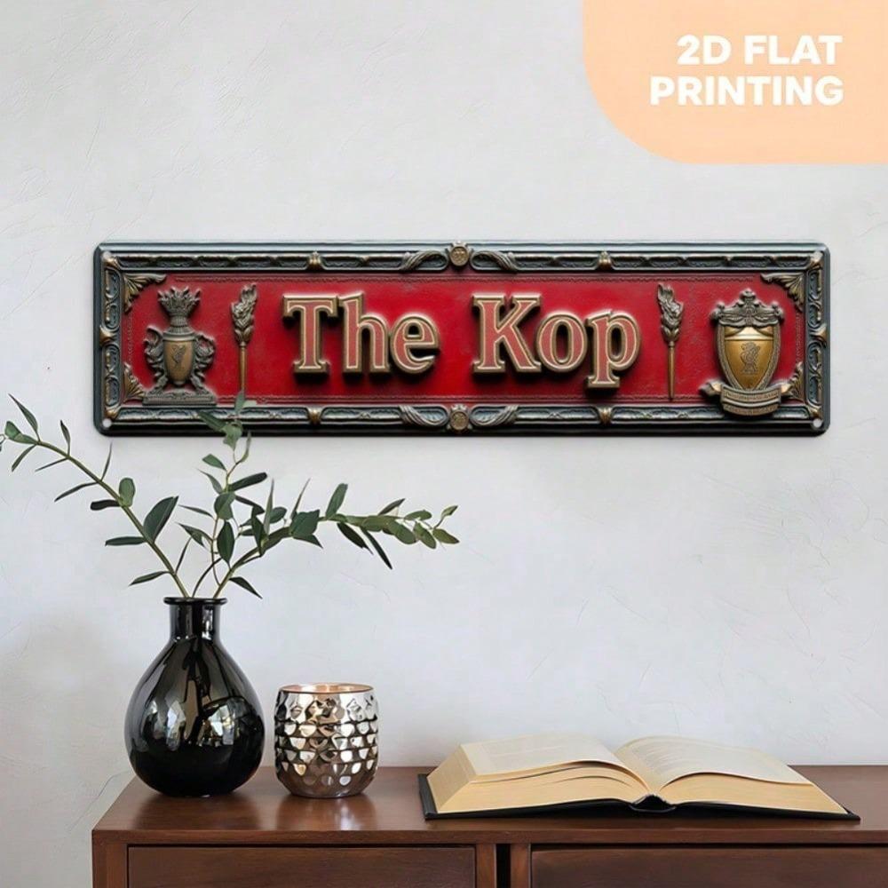 Vintage Metallskylt Liverpools Emblem 4x16 Tum Väggdekor Pub Garage Man Cave Gåva