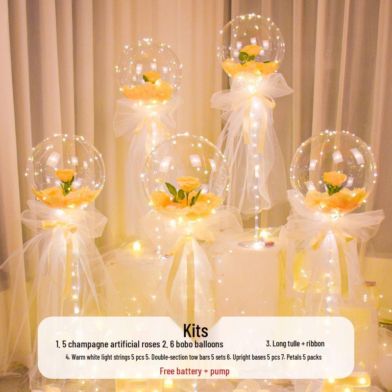 Romantic Proposal & Birthday Indoor Balloon Decoration Set