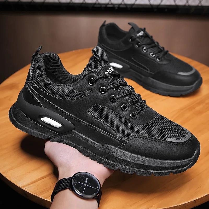 Trendy Men's Sneakers  Outdoor Spring Breathable Running Shoes Mens Comfortable Casual Tennis Shoes New Zapatillas Comodas