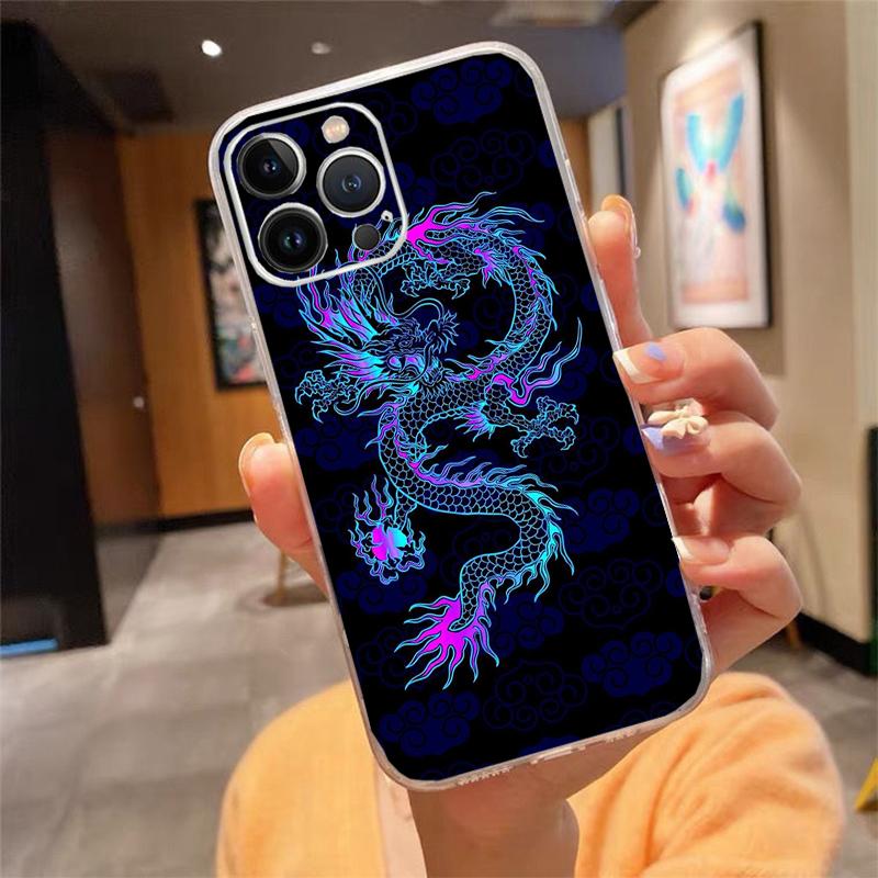 

Chinese Dragon Art Phone Case Carcasa Funda For iPhone 17 Pro Max Air 17 16 15 14 13 Pro Max 15 16 Pro 15Plus iPhone 13Pro