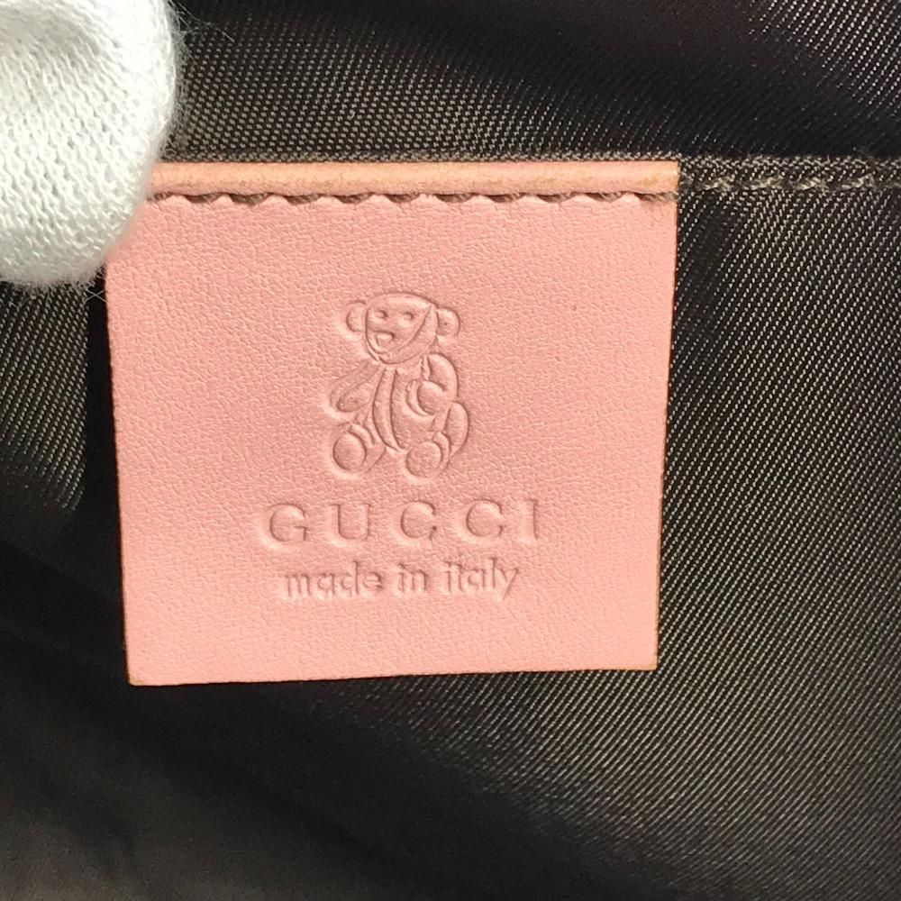 GUCCI 271101 GG Papagallo parrot Tote Bag with Charm Hand Bag pink/Beige