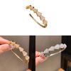 Geometric Cuff Bracelet With Cubic Zirconia For Fashion Casuals