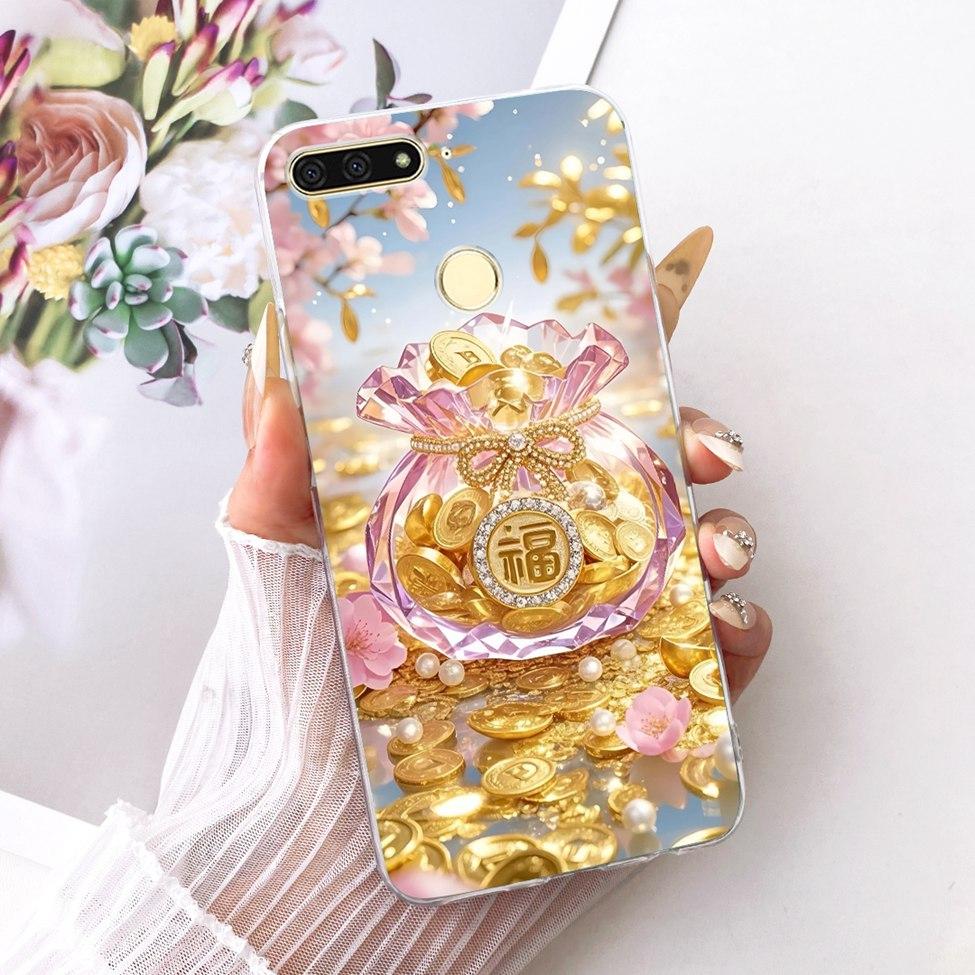 For Huawei Y6 Prime 2018 Case Transparent Cute Fashion Butterfly Funny Painted Casing For Huawei Y6Prime 2018 ATU-L31 ATU-L42