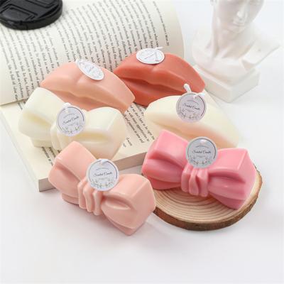 3D Bow-knot and Mouth Silicone Candle Mold Handmade Soy Wax Resin Soap Mould Scented Candle Making Molds Cake Mousse Decoration