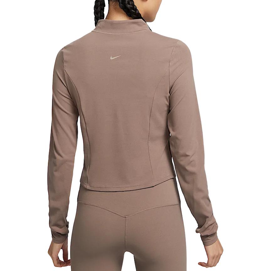 Nike Zenvy Dri-Fit SS25 Full Zip Long Sleeve Jacket Women Jacket Mink-Brown White FV7424233