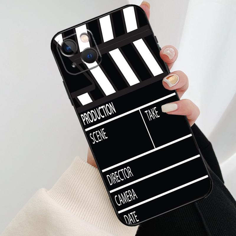 Film Movie Maker Clapperboard Take Phone Case For iPhone 17 Pro Max 16 15 14 11 12 13 Pro Max Mini 15 16 Plus 16e 17 Air Cover