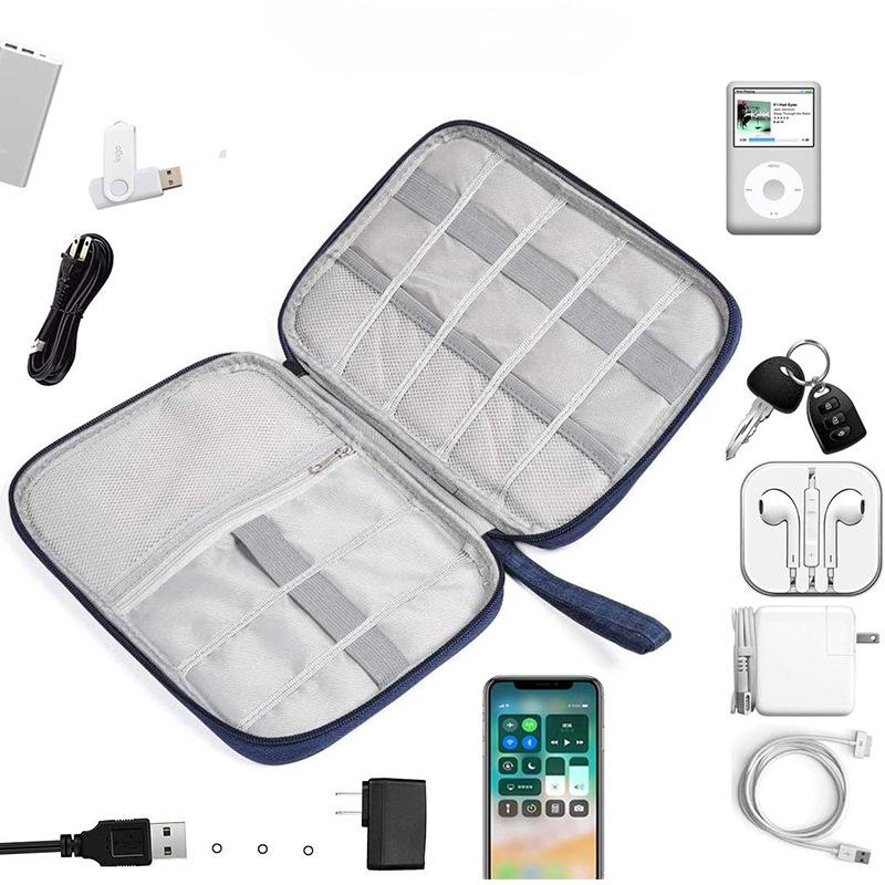 Single Layer Digital Bag Multifunctional Digital Storage Bag Earphones Mobile Phone Data Cable USB Drive Charger Storage Bag