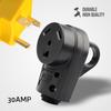 125 V 30 A Camper Plug Adapter RV Receptacle Plug Heavy Duty Caravan Power Plug Accessories Repairing Replacement