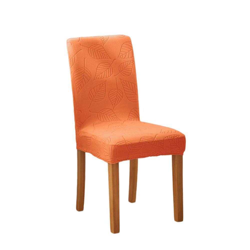 

Новий жакардовий чохол на стілець з прямою спинкою, еластичний, побутовий, потовщений, чохол для спинки табурета, універсальний, захищений від котів, чохол для обіднього стільця 56-65cm] помаранчевий