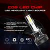 2Pcs H1 LED Headlight Bulbs Conversion 8000LM 6000K 80W White Hi/Lo Beam Lamps