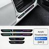 4pcs Car Anti-scratch Reflective Door Sill Protection Strip High Quality Suitable for Peugeot 408 508 2008 5008 308 3008 208 6RQ