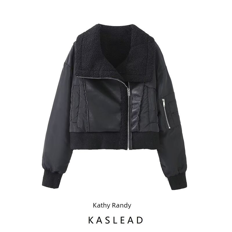 Kaslead New Arrival Women's Clothing Fashion Style Fashion Simple Stitching Double-Sided Jacket Outwear 5320773