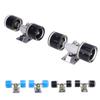 1 Pair Skateboard Trucks and Wheels PU Longboard 3.2 Inch Trucks Wheels Combo Set for Cruiser Alumin