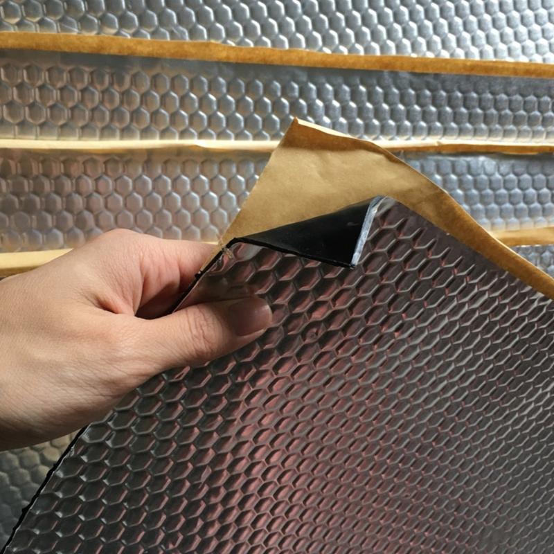 Automotive Noise Insulation Vibrations Damping Pad With Sound Absorbing Cotton For Vehicle Cabin Insulation