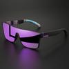 Classic Colorful Square Sports Sunglasses - One-Piece Lens, UV400 Unisex Comfort Fit for Cycling, Travel, Outdoor & Daily Use