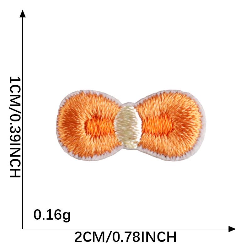 Patch de bordado de laço de desenho animado coreano para passar a ferro para acessórios DIY