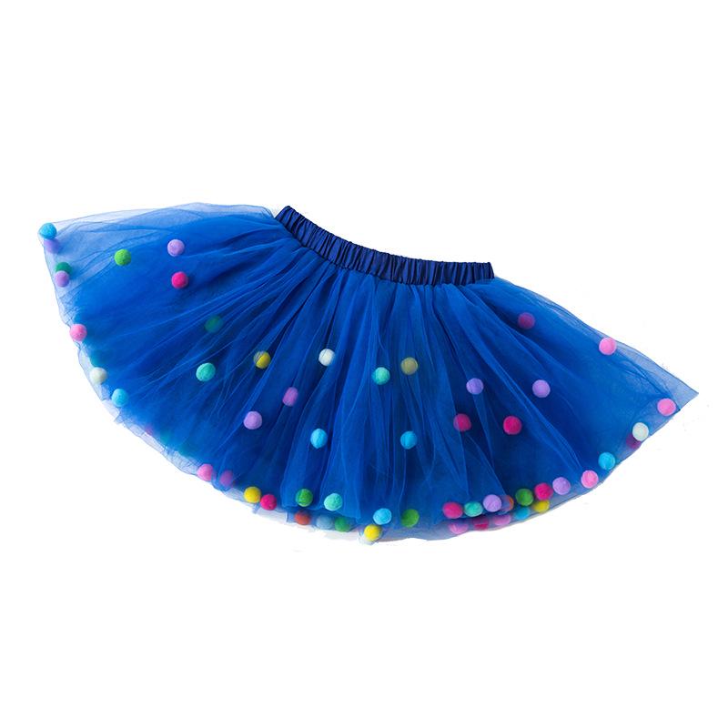 Skirt Girl Princess Party Skirt Hair Hoop Set Kids Girls Tutu Skirt Fluffy Mini Rainbow Dot Skirt