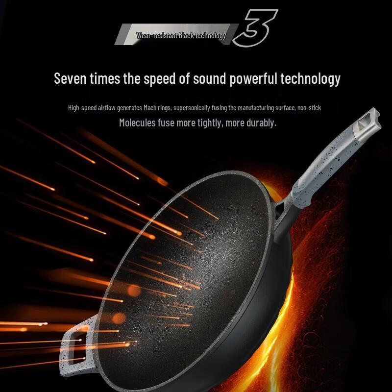 ASD Magic Stone 32cm Non-Stick Aluminum Wok