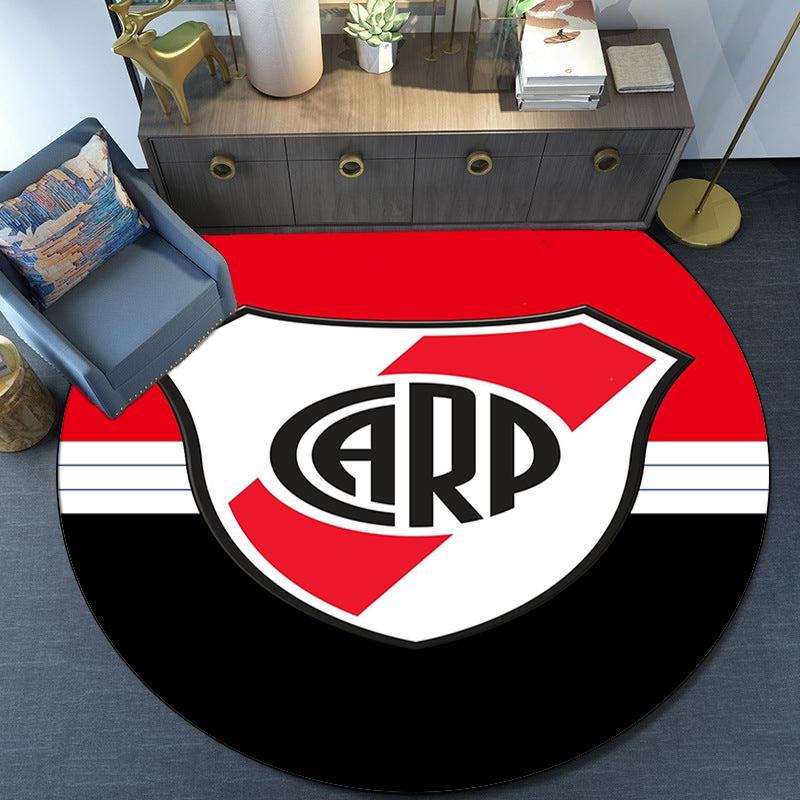 River Plate Emblem Round Rug for Livingroom,Bedroom, Palyroom, Chair Rug, Area rug, Circle Carpet, Large Size Fan Christmas gift