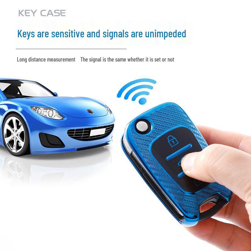 Hyundai C06H Carbon Fiber TPU Car Key Cover