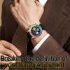 Quartz Luxury Mens Round Imitation Color Diamond Watches Movement Waterproof Men Wristwatches Week Display Male Clock
