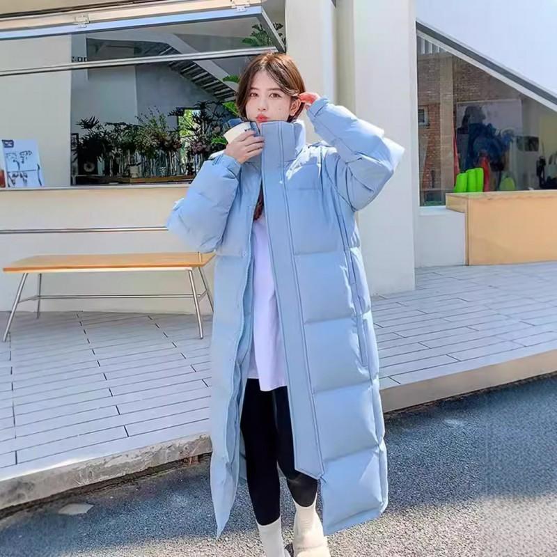 Womens Long Down Coat 2026 Winter Casual Warm Loose Fit White Duck Jacket Couples