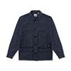 Chemise Simple Ample de Travail Extérieur à Manches Longues et Multi-Poches pour Homme Bleu Saphir Foncé A44SB-433