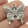 10pcs Charms Butterfly Antique Silver Color Butterfly Pendant Charms Butterfly Charms For Jewelry Making