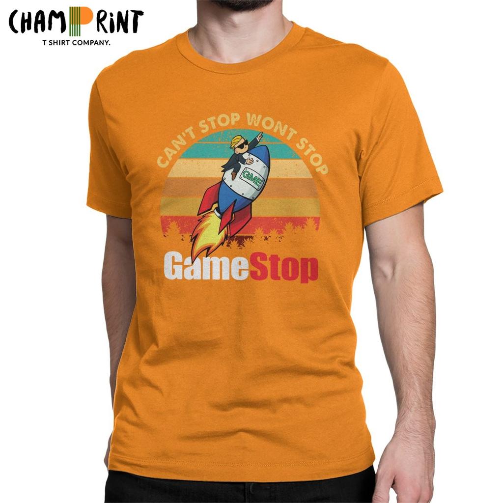 חולצות טי לגברים של Gamestop Street אלון מאסק רדיט Wallstreetbets Gme Wsb חולצת טי מניות סטונקס