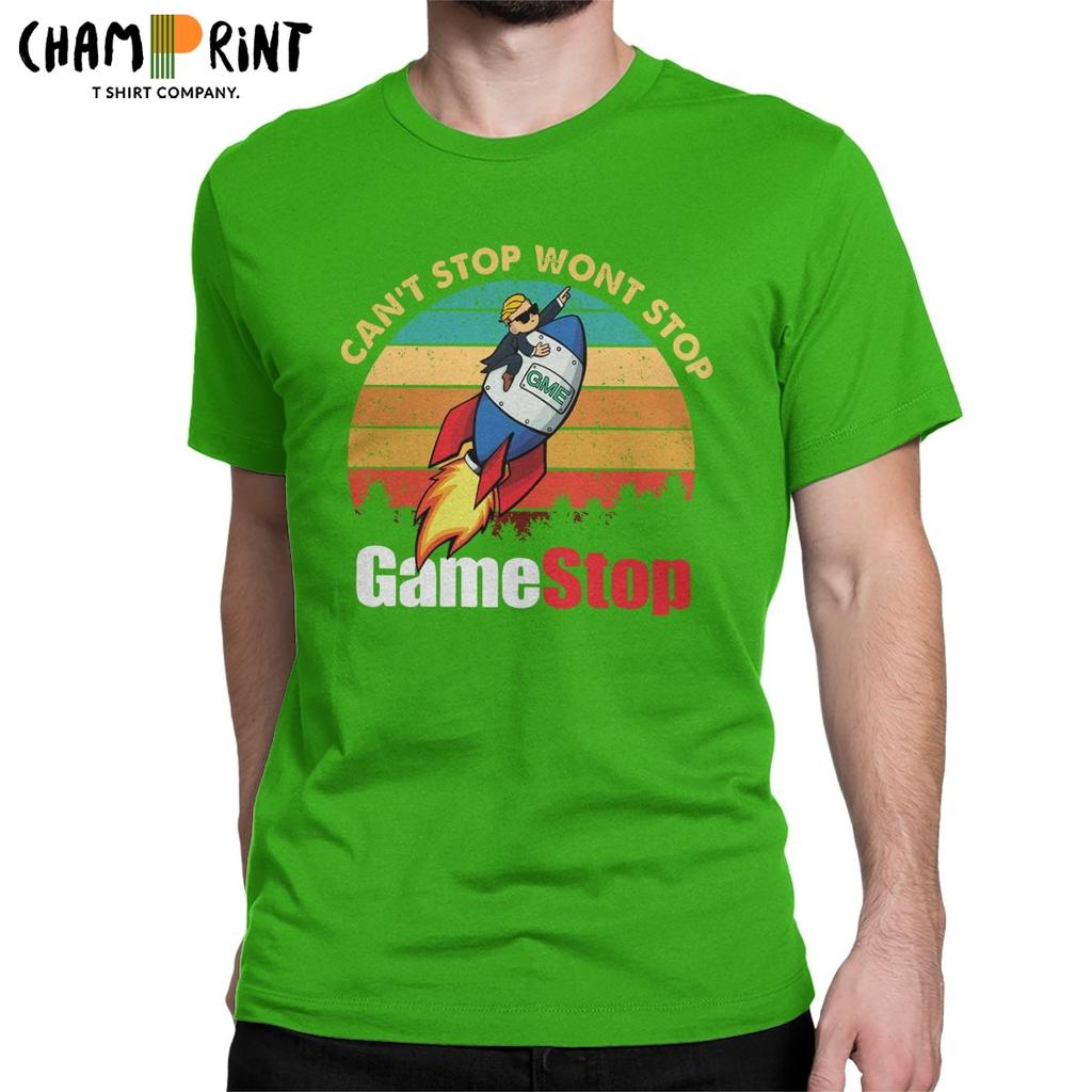 חולצות טי לגברים של Gamestop Street אלון מאסק רדיט Wallstreetbets Gme Wsb חולצת טי מניות סטונקס