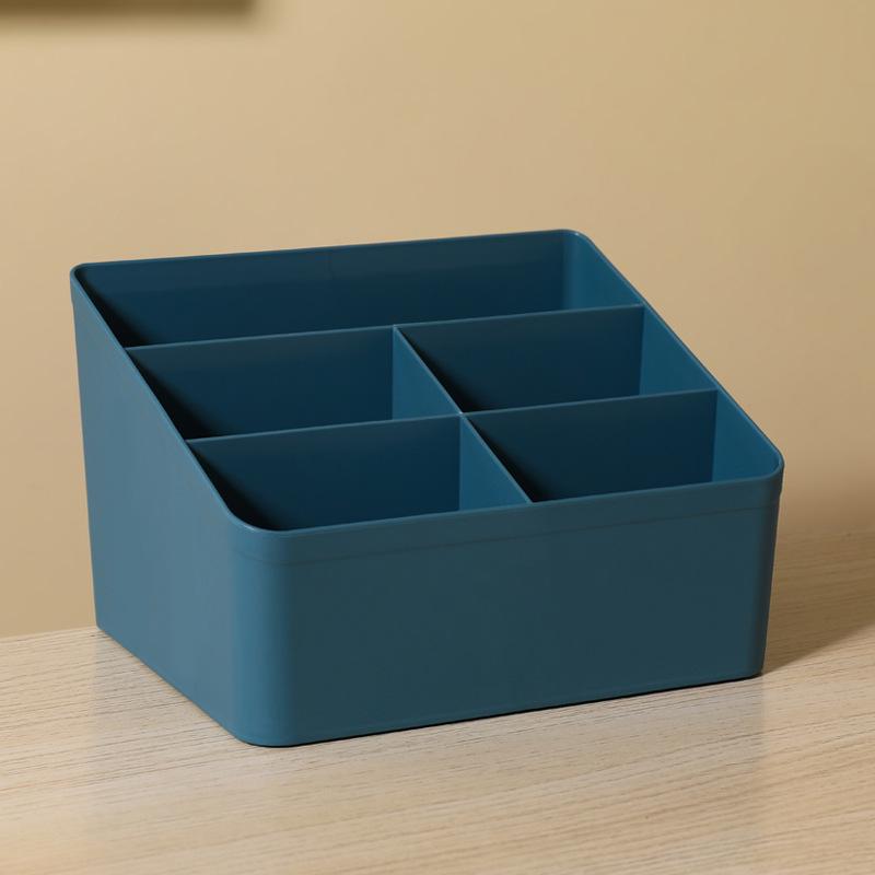 Custom Simple Desktop Organizer: Four-Grid for Cosmetics or Five-Grid for Sundries In Student Dorm Rooms