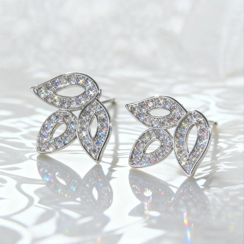 Süße Vielseitige Tulpenform Bunte Zirkon Ohrstecker Für Frauen Schlicht Personalisierter Partyschmuck Alltagskleidung Nischengeschenke