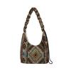 Tote Bag with Large Capacity, Featuring Ethnic Style, Single Shoulder Bag Suitable for Daily Commuting, Stylish Crossbody Bag