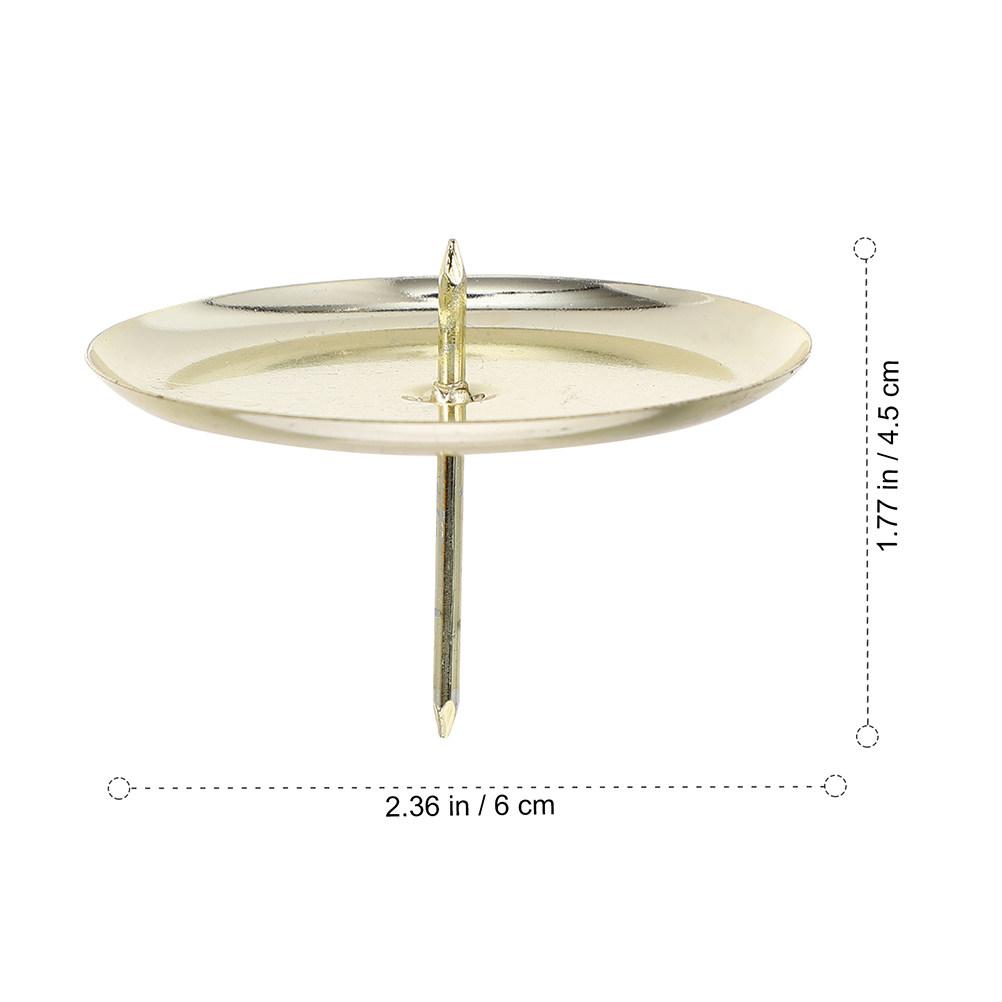 

20Pcs Elegant Iron Holder Tea Light Holder Small Candlestick for Room Table Decor Modern Decorative Fixing Stand золотистий