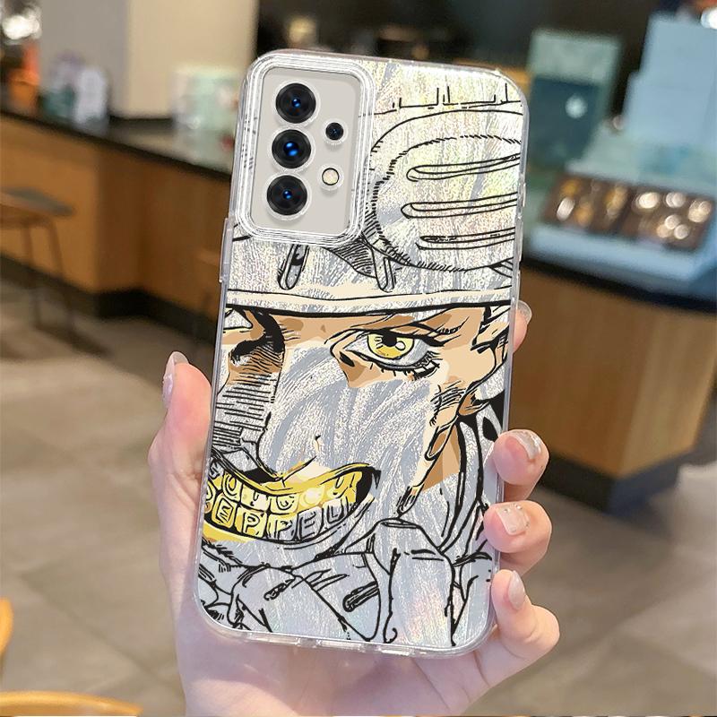 Coque de téléphone JoJo Steel Ball Run Chaude Pour Samsung Galaxy S25 S24 S23 S22 S21 Plus Ultra A73 A72 A71 A55 A54 A53 Coque Rigide Antidérapante