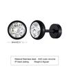 Round CZ Stud Earrings, Screw back Cz Studs, Sleeper Cz Studs, Unisex Jewelry