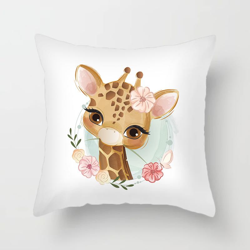 Heimdekoration Klein Frisch Cartoon Muster Schlafzimmer Wohnzimmer Kissenbezug Tierische Serie