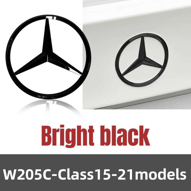 ABS Heck Stern Embleme Kofferraum Stern Logo Aufkleber Plakette für Mercedes Benz W204 W205 W206 W212 W213 W177 W176 W117 W222 W223