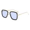 Stylish Men's Square Frame Sunglasses Inspired by Iron Man and Spider-Man - Trendy European and American Design, Large Frame